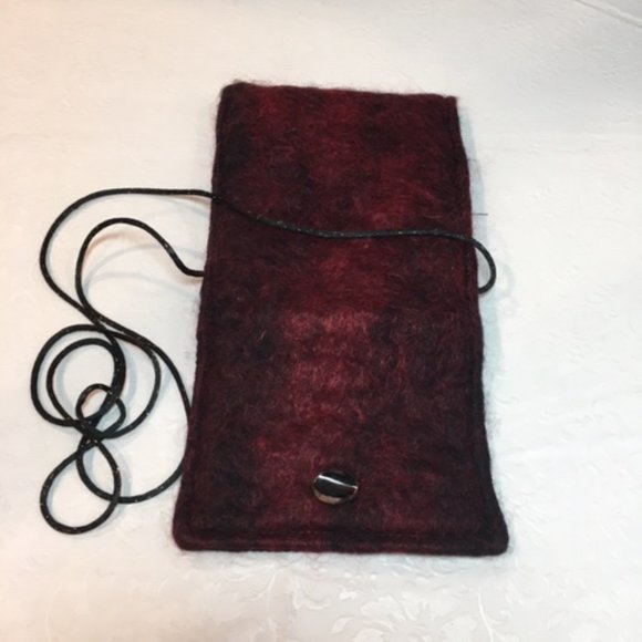 Handmade Hand Dyed Felted Crossbody/Purse Bag From Martha's Vineyard LIKE NEW - Picture 7 of 8